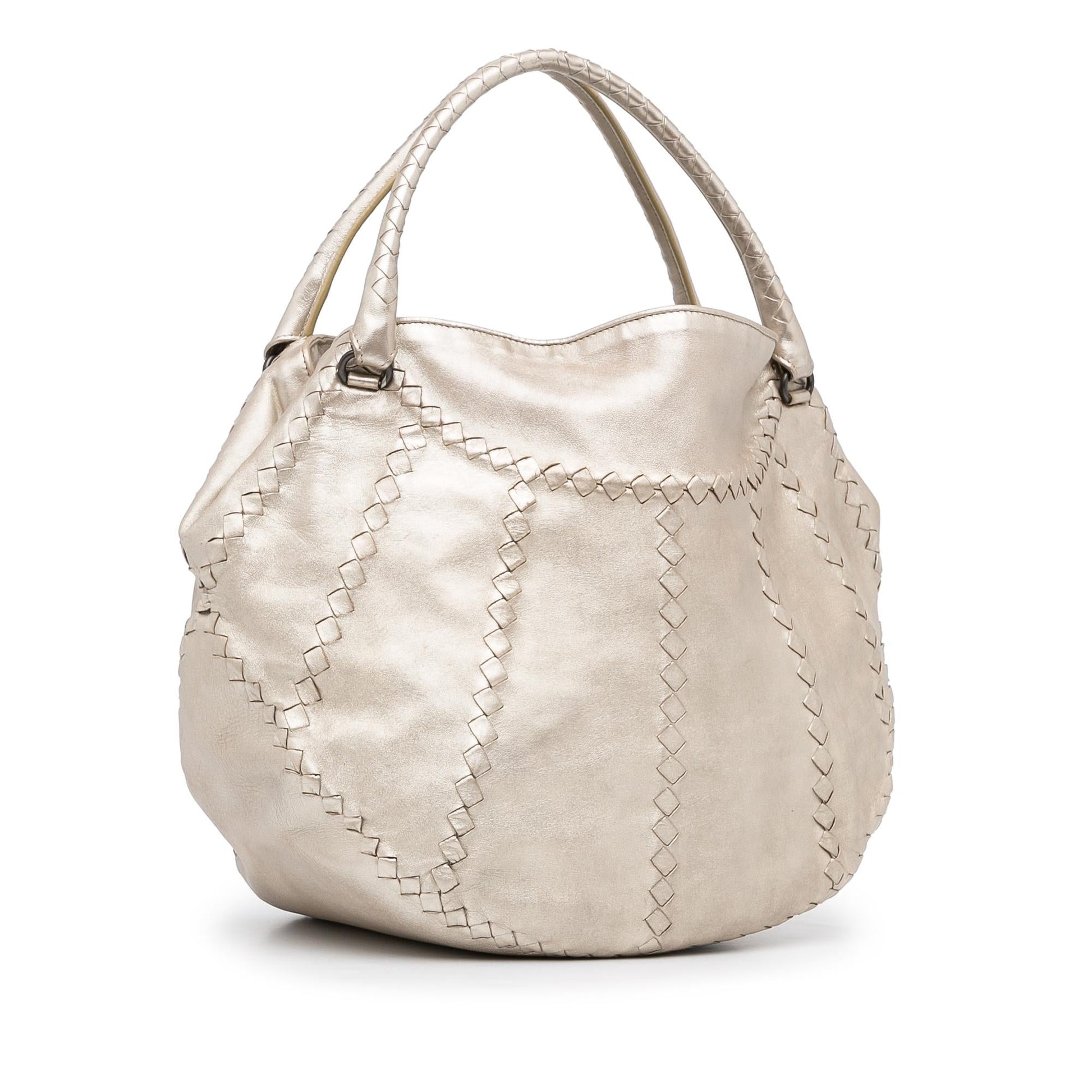 Luxury Bottega Veneta Intrecciato Metallic Tote Bag (SHG-YCP4lc)