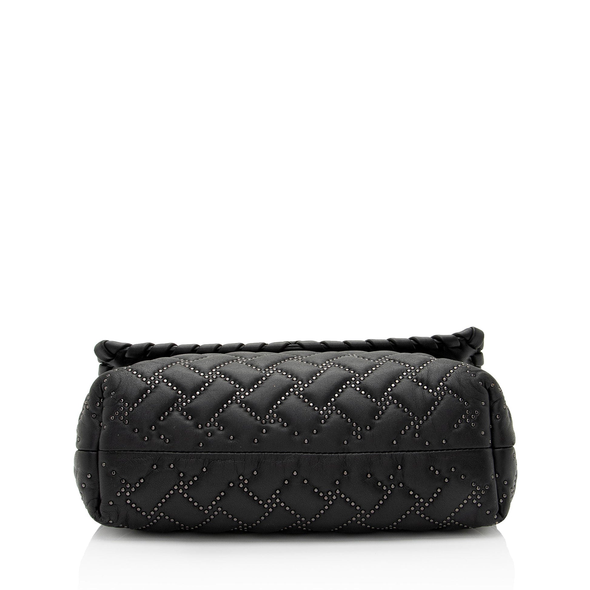 Luxury Bottega Veneta Intrecciato Microstud Olimpia Medium Shoulder Bag (SHF-1Fq6ti)