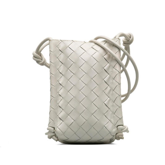 Luxury Bottega Veneta Intrecciato Mini Knot Bucket Bag (SHG-0GOSAm)