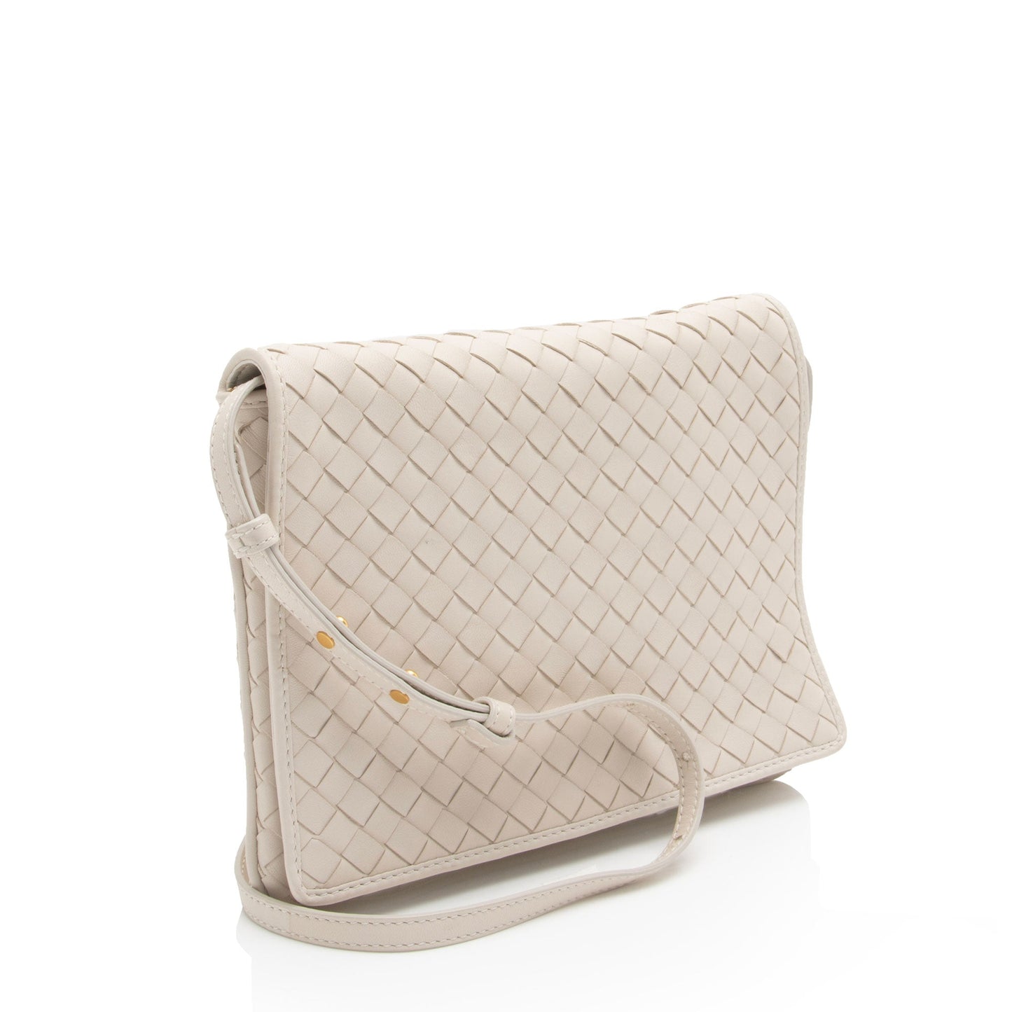 Luxury Bottega Veneta Intrecciato Nappa Flap Shoulder Bag (SHF-hDq80J)