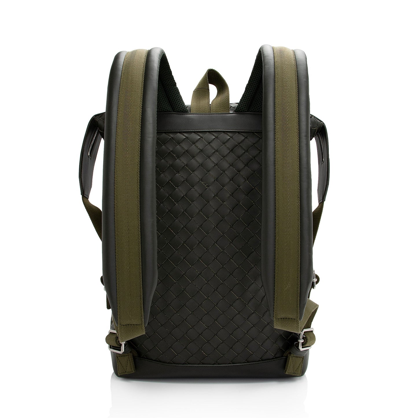Luxury Bottega Veneta Intrecciato Nappa Front Pocket Backpack (SHF-oDyWm2)