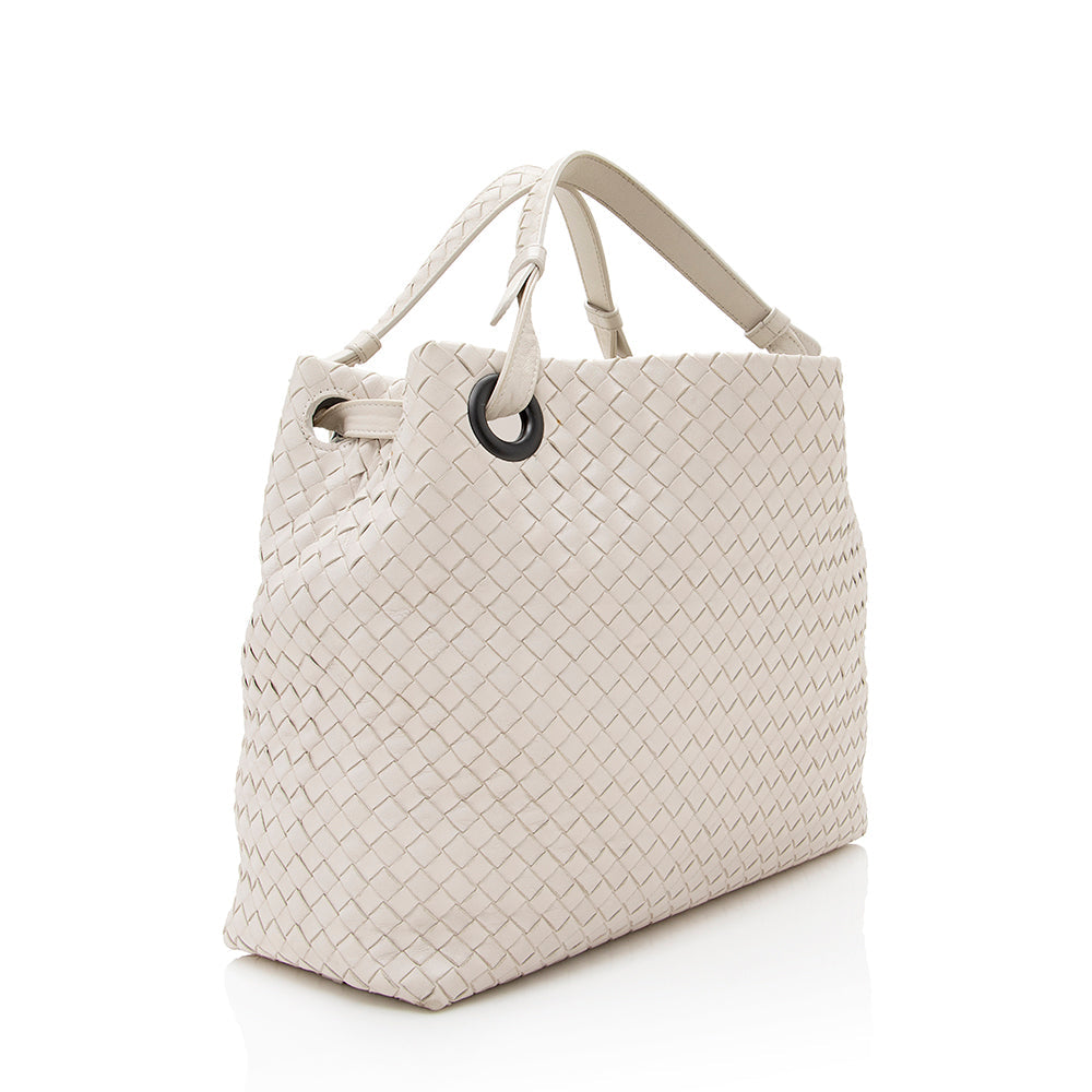 Luxury Bottega Veneta Intrecciato Nappa Garda Medium Tote (SHF-21190)