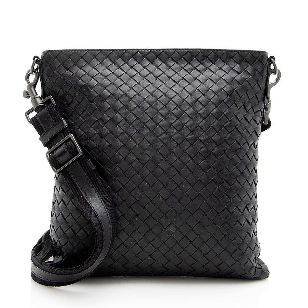 Luxury Bottega Veneta Intrecciato Nappa Large Messenger Bag (SHF-18867)