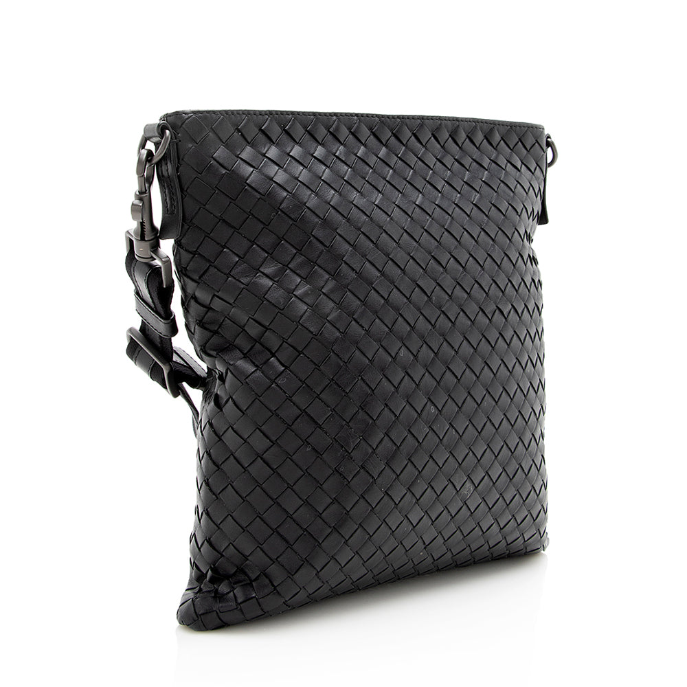 Luxury Bottega Veneta Intrecciato Nappa Large Messenger Bag (SHF-18867)