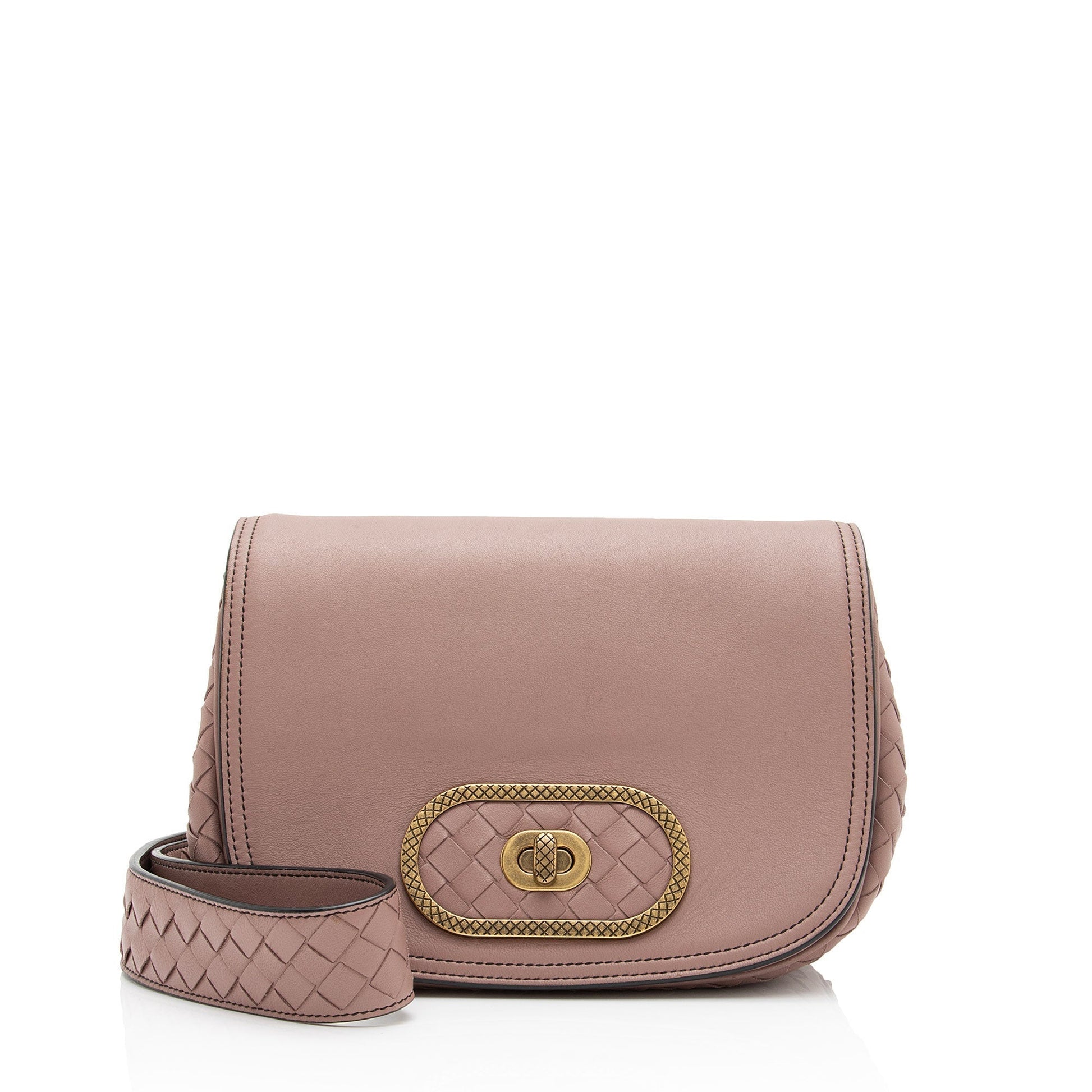 Luxury Bottega Veneta Intrecciato Nappa Leather BV Luna Crossbody Bag (SHF-dAMwzh)