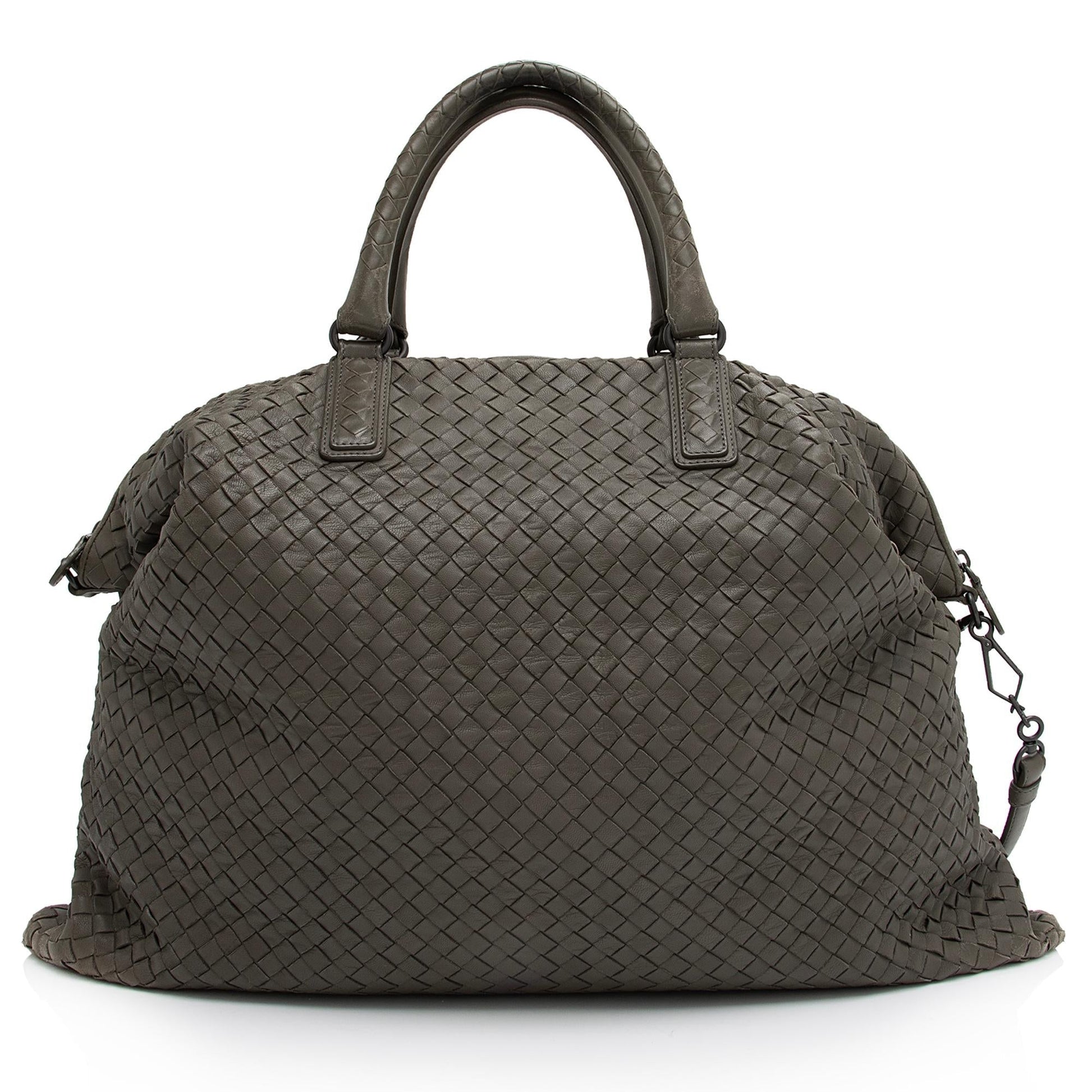 Luxury Bottega Veneta Intrecciato Nappa Leather Convertible Maxi Tote (SHF-Ge67HA)