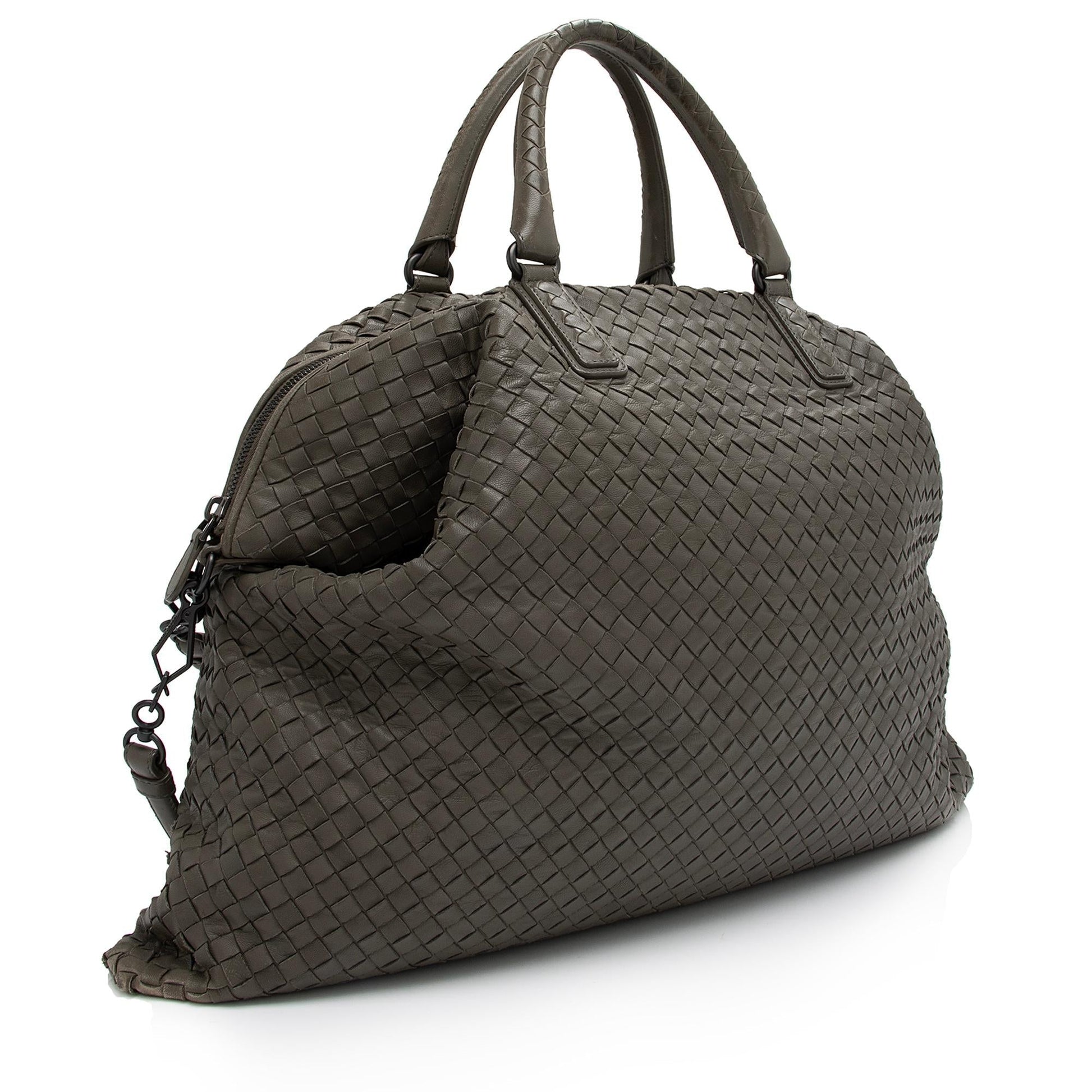 Luxury Bottega Veneta Intrecciato Nappa Leather Convertible Maxi Tote (SHF-Ge67HA)