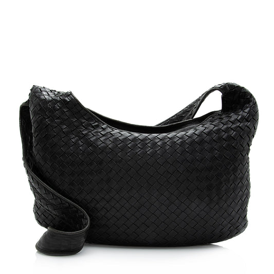Luxury Bottega Veneta Intrecciato Nappa Leather Crossbody Bag (SHF-23688)