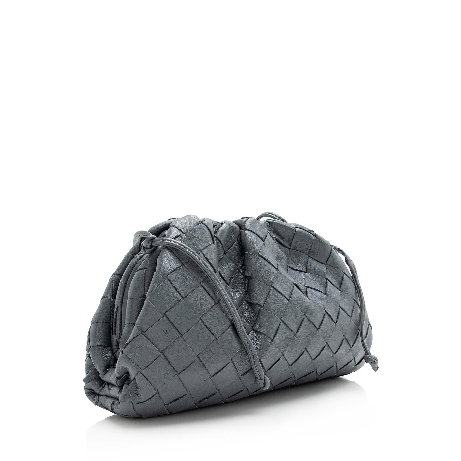 Luxury Bottega Veneta Intrecciato Nappa Leather Mini Pouch (SHF-22180)