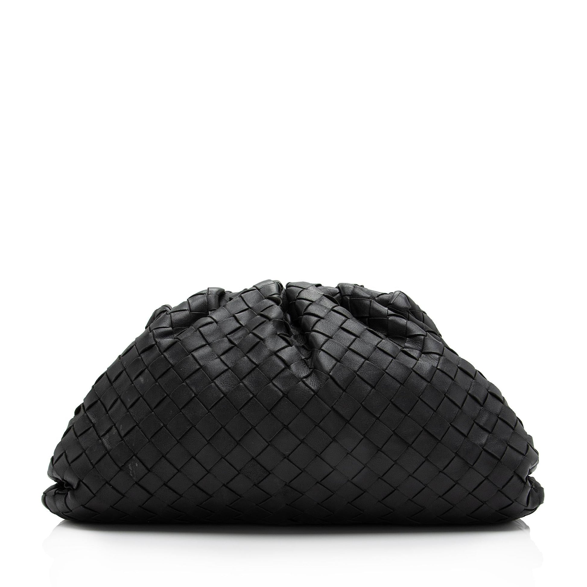 Luxury Bottega Veneta Intrecciato Nappa Leather The Pouch Clutch (SHF-23278)