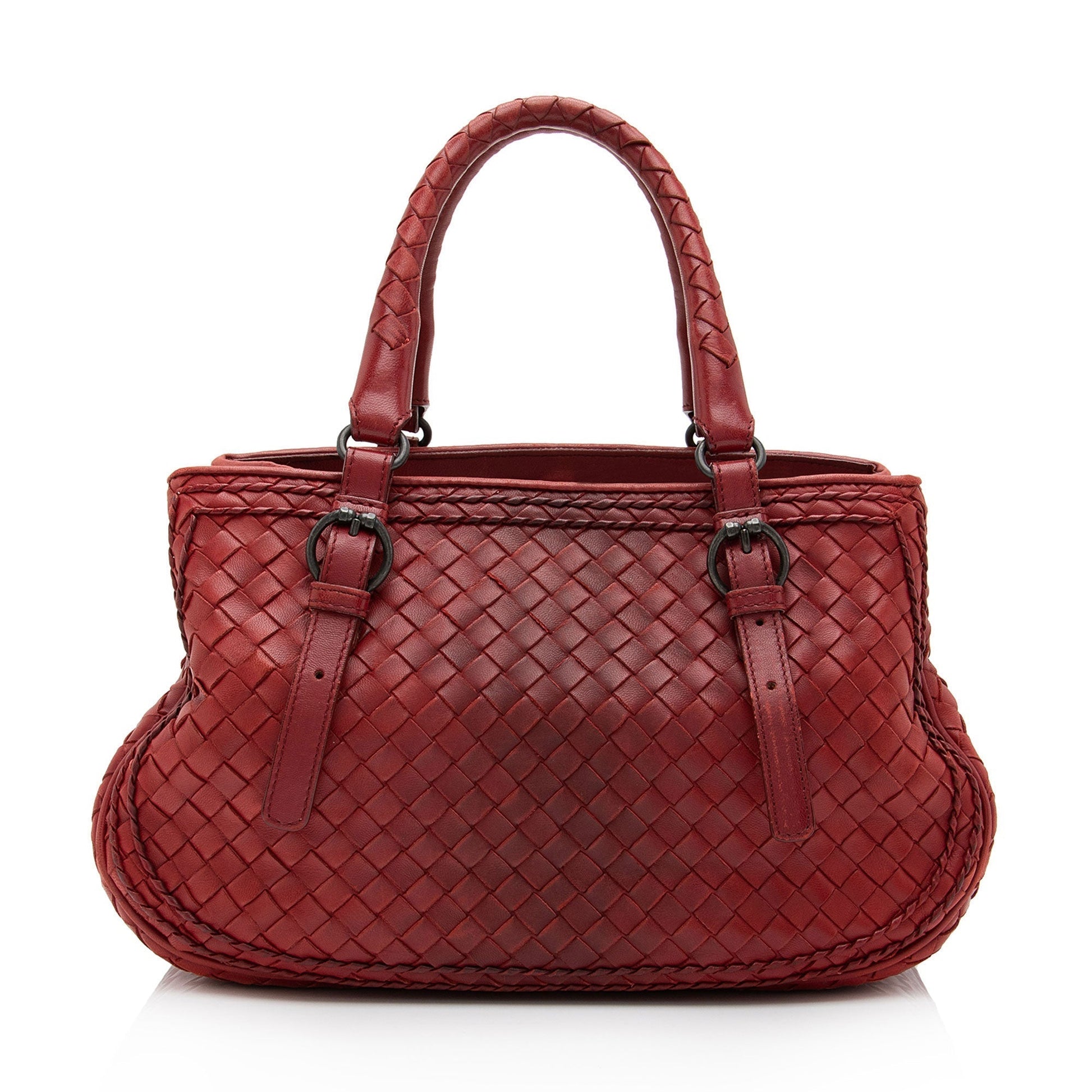 Luxury Bottega Veneta Intrecciato Nappa Montaigne Satchel (SHF-CMvIGO)