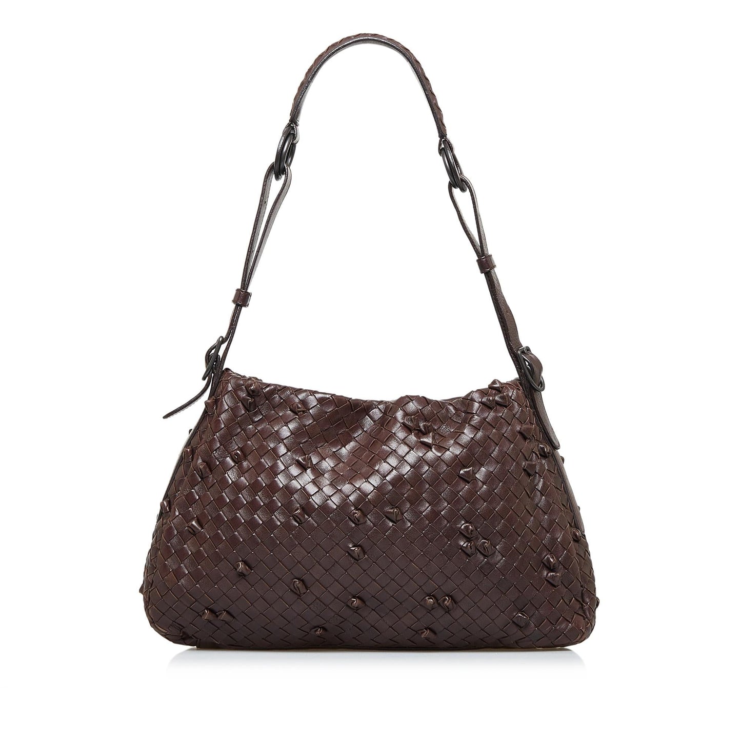 Luxury Bottega Veneta Intrecciato Nappa Naruto Knot Shoulder Bag (SHG-spvIVO)