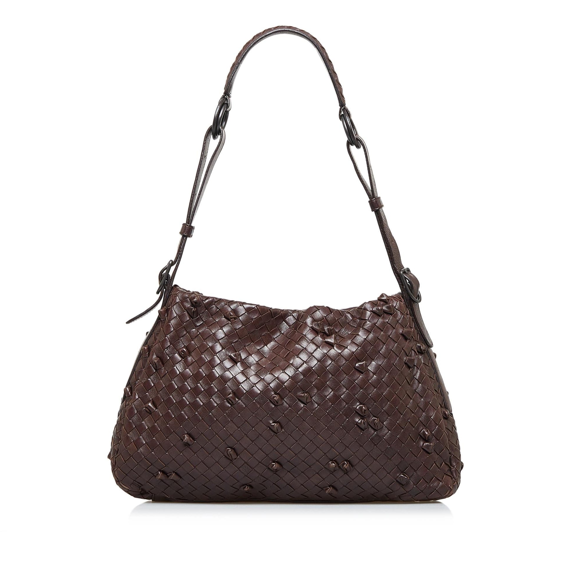 Luxury Bottega Veneta Intrecciato Nappa Naruto Knot Shoulder Bag (SHG-spvIVO)