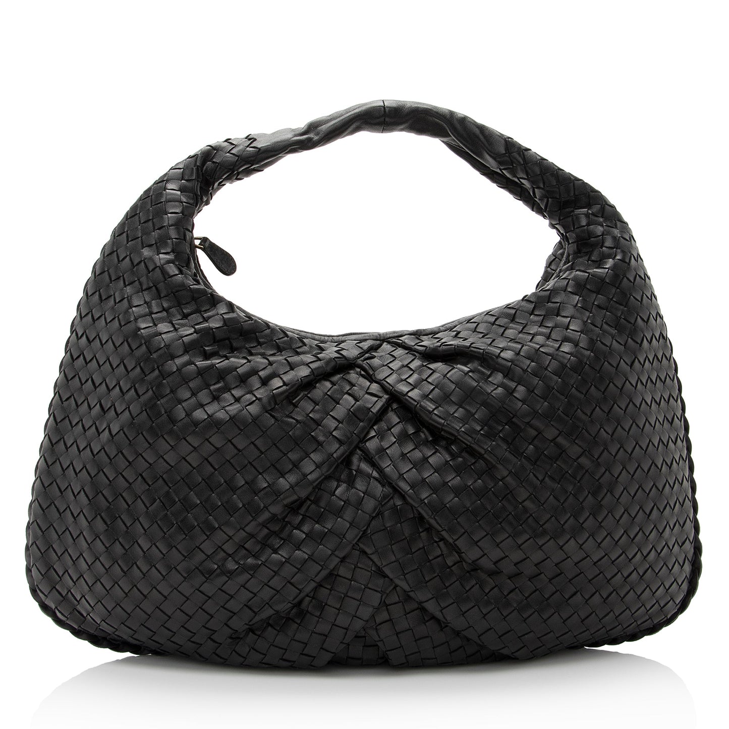Luxury Bottega Veneta Intrecciato Nappa Pleated Large Hobo (SHF-22500)