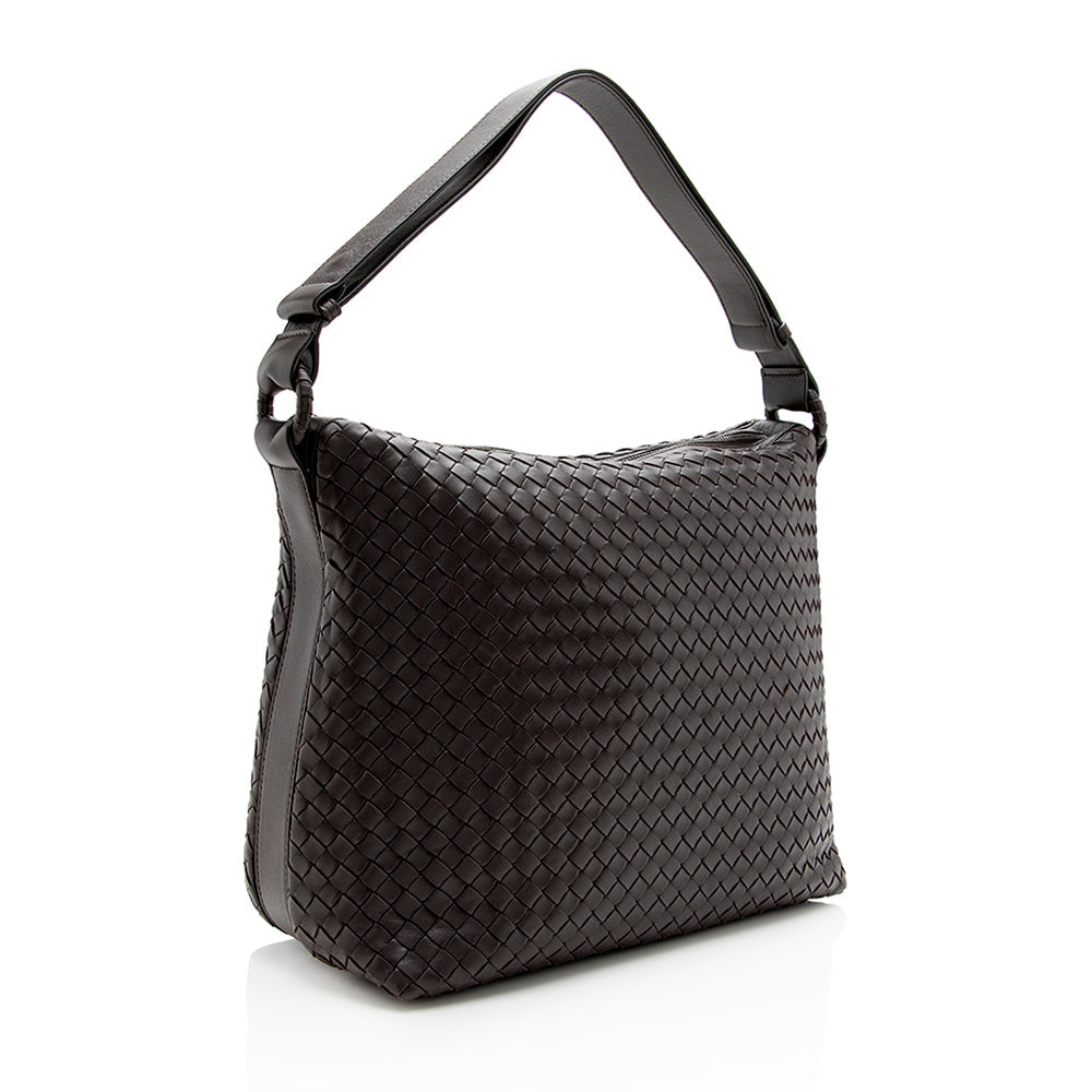Luxury Bottega Veneta Intrecciato Nappa Sloane Hobo (SHF-15849)
