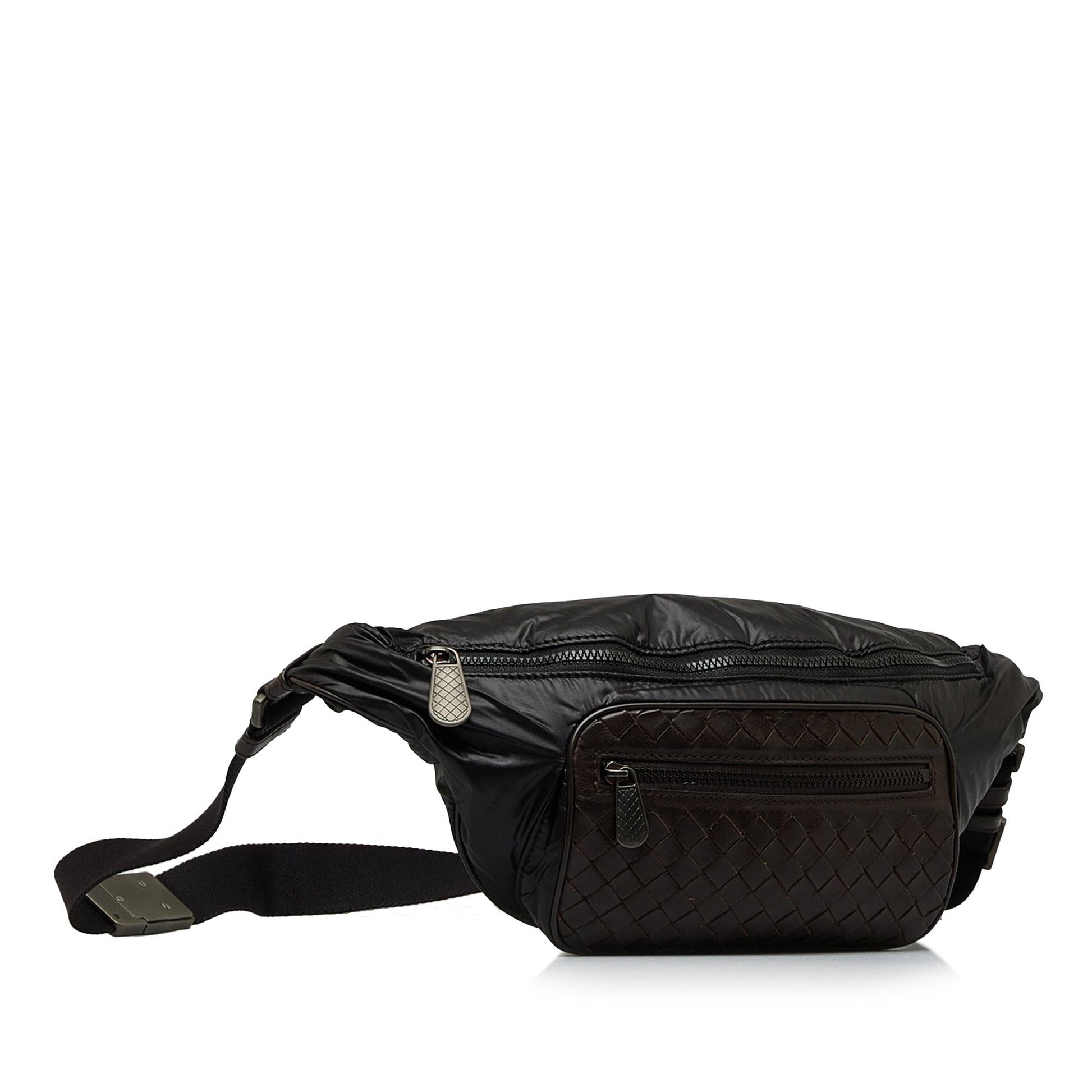 Luxury Bottega Veneta Intrecciato Nylon Belt Bag (SHG-)