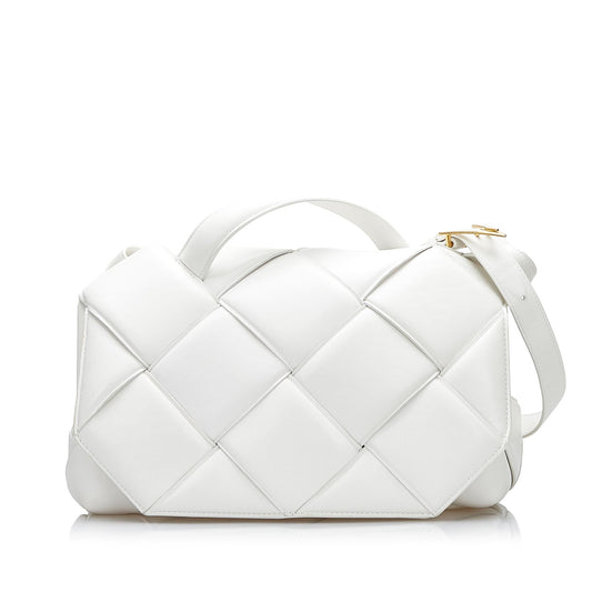 Luxury Bottega Veneta Intrecciato Padded Leather Satchel (SHG-evdA4X)