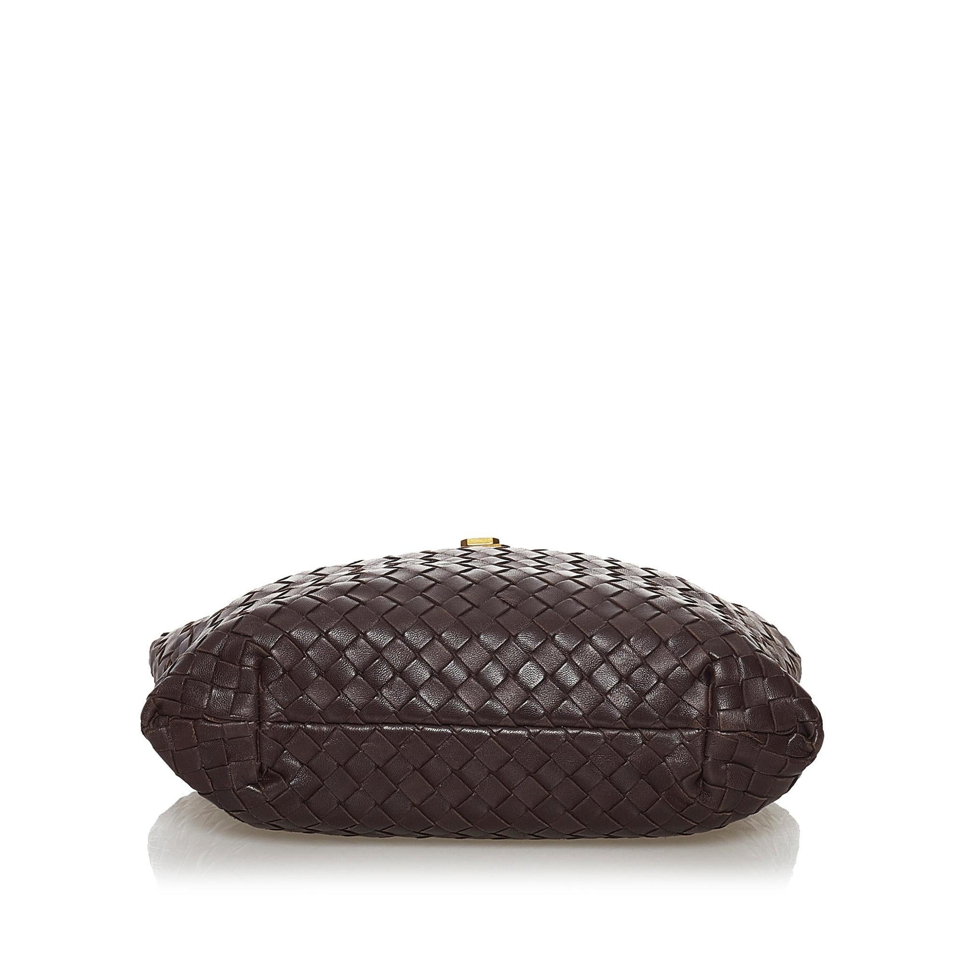 Luxury Bottega Veneta Intrecciato Roma Leather Handbag (SHG-32394)