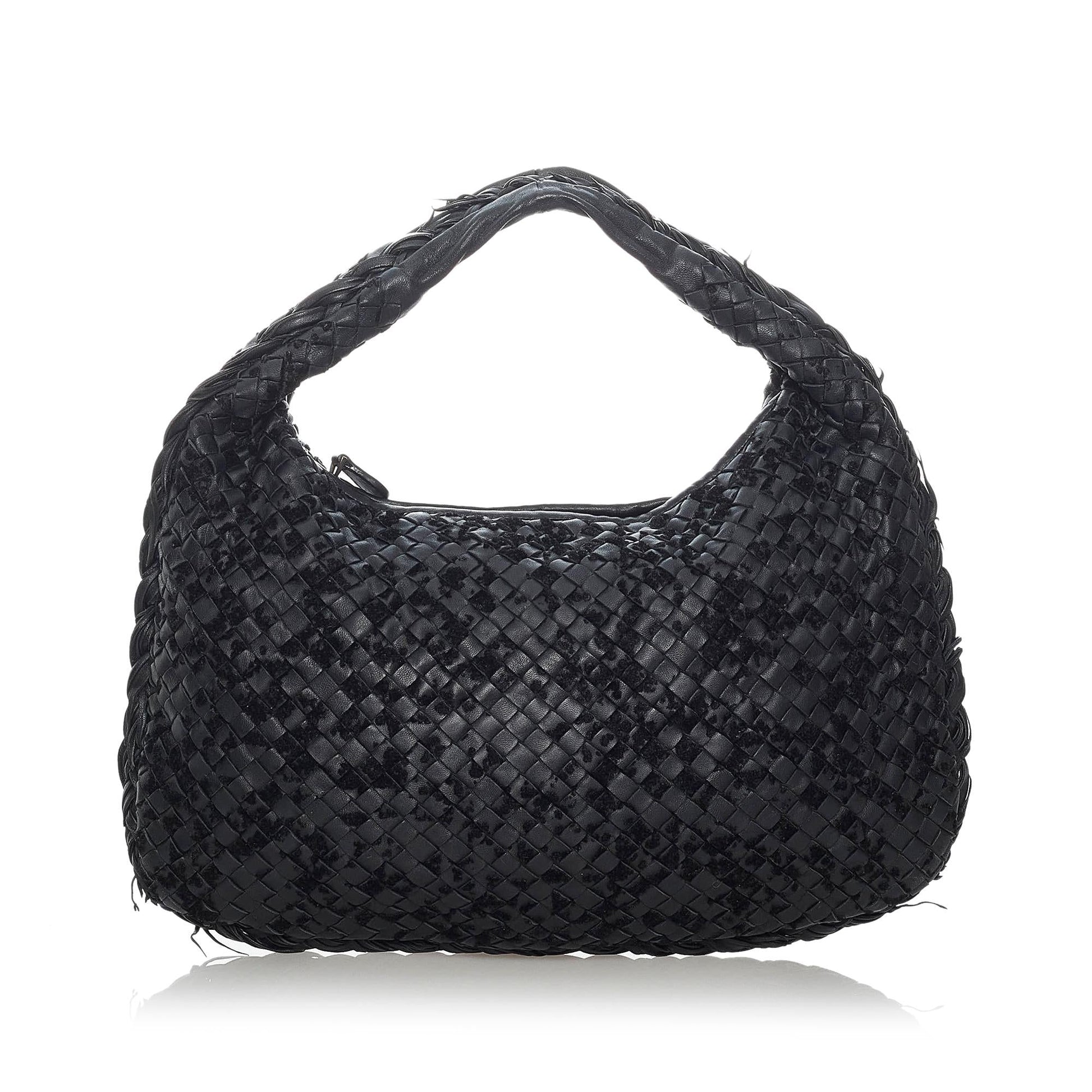 Luxury Bottega Veneta Intrecciato Velvet Speckled Hobo Bag (SHG-29700)
