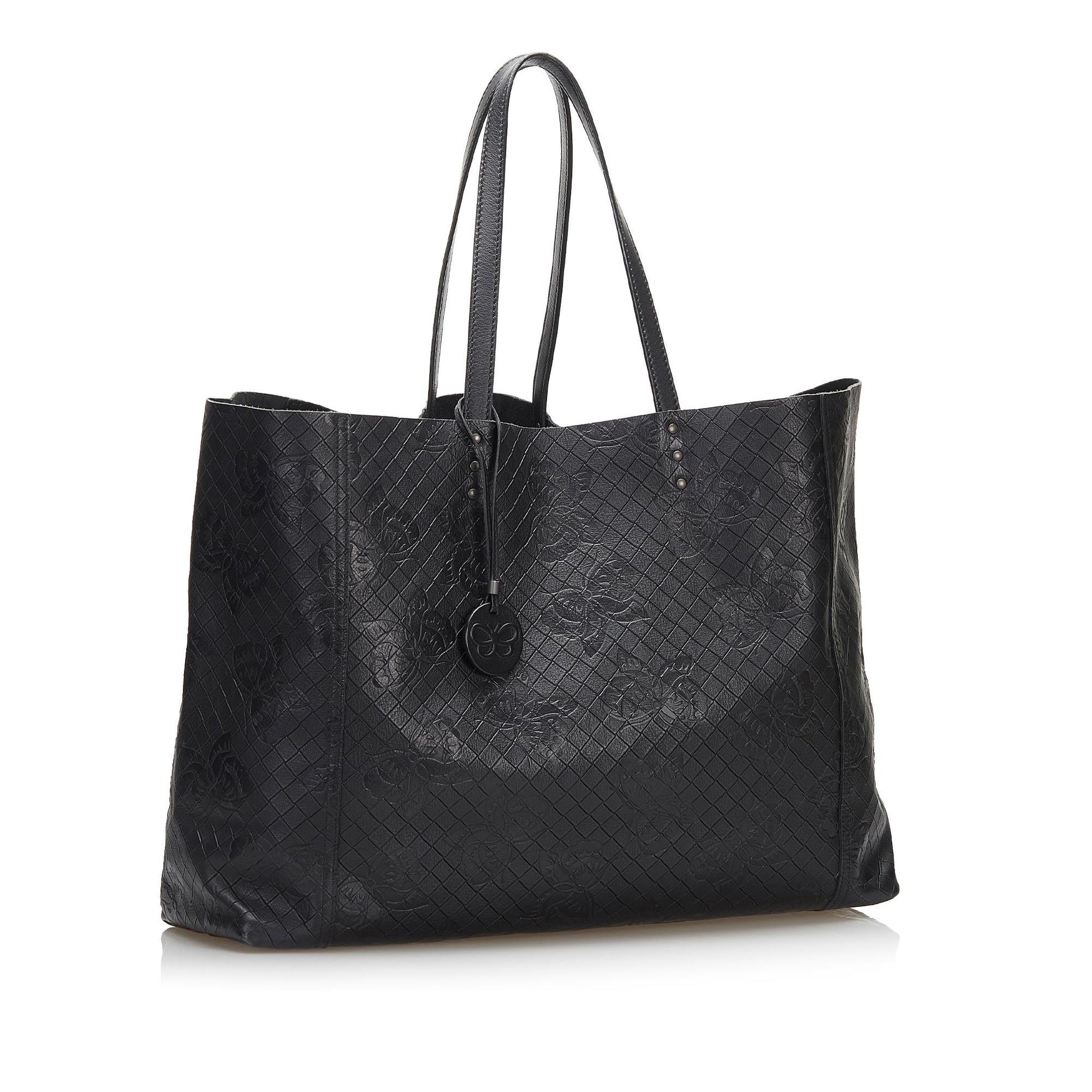 Luxury Bottega Veneta Intrecciomirage Butterfly Tote (SHG-37791)