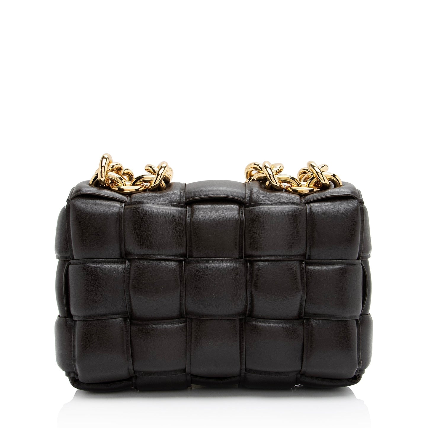 Luxury Bottega Veneta Lambskin Cassette Chain Maxi Shoulder Bag (SHF-23058)
