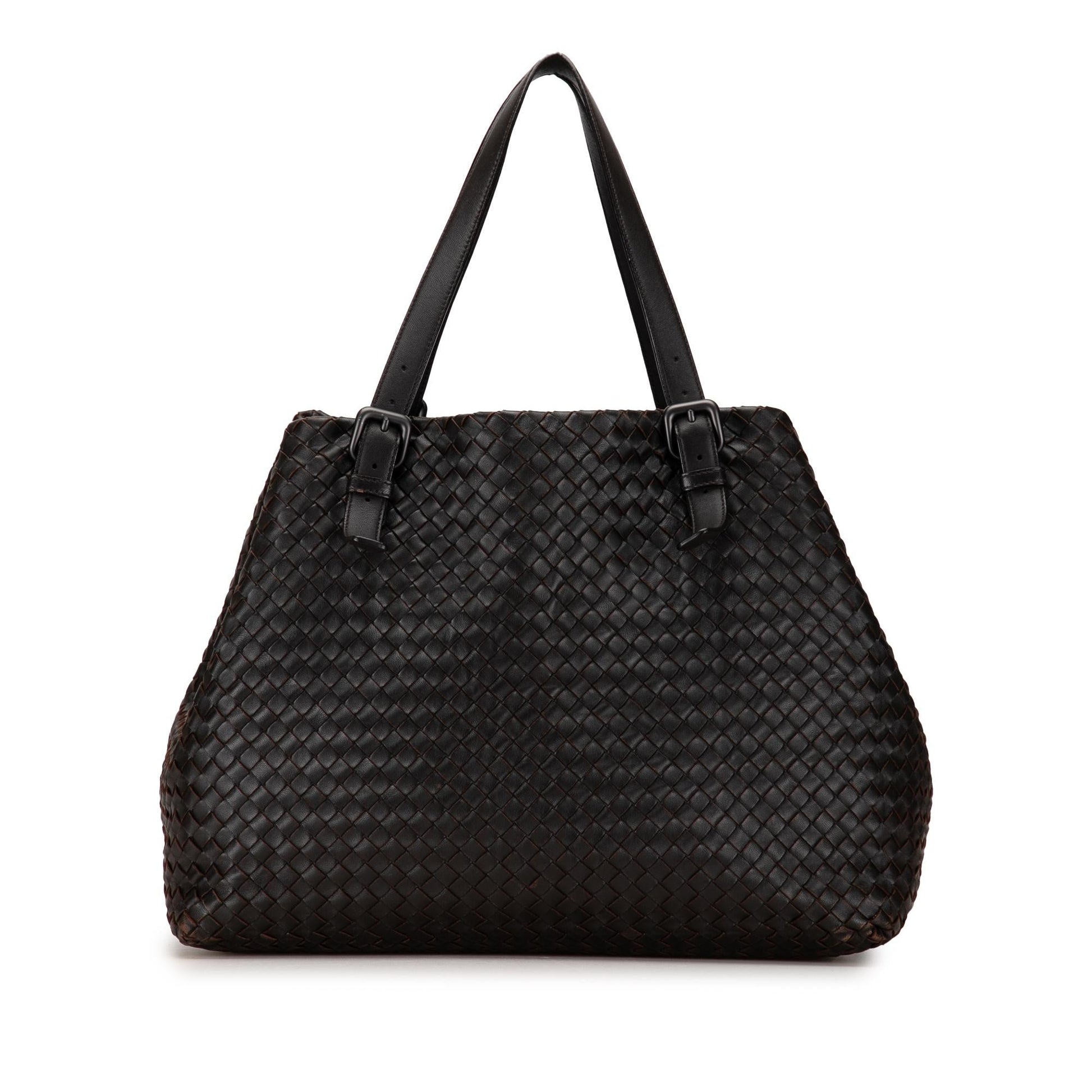 Luxury Bottega Veneta Large Intrecciato Cesta Tote Bag (SHG-8KBKHr)