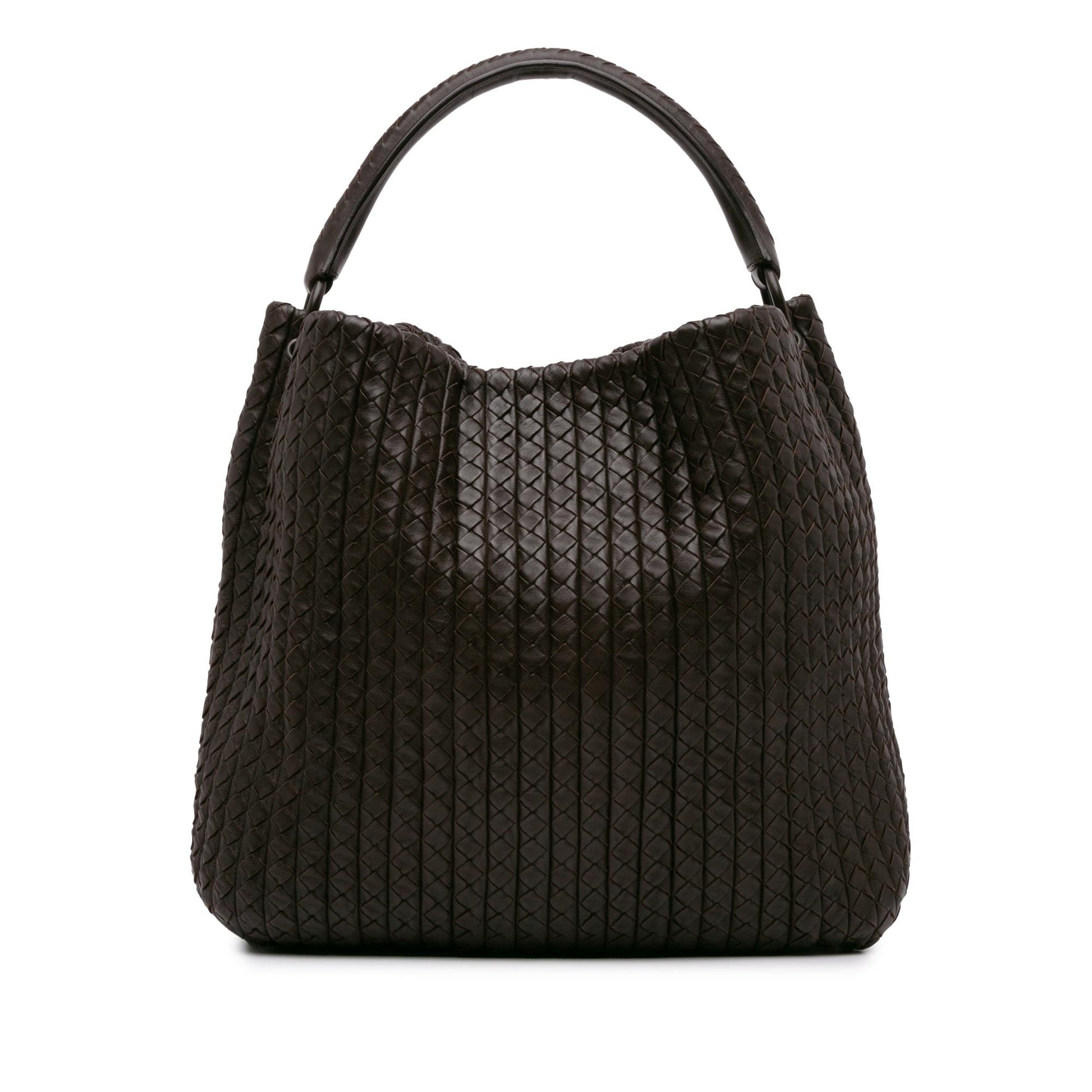 Luxury Bottega Veneta Large Intrecciato Nappa Natte Hobo (SHG-E8RHmj)
