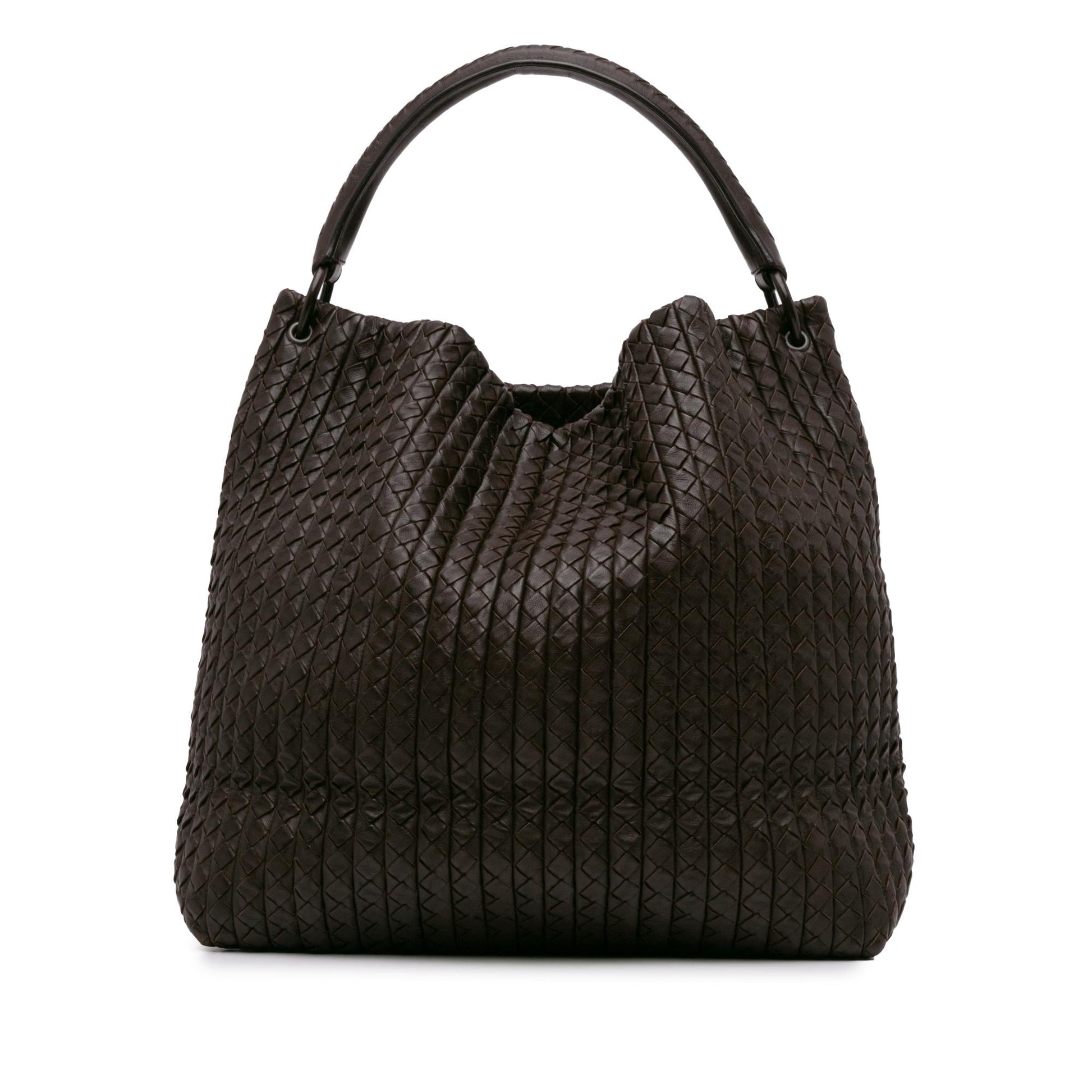 Luxury Bottega Veneta Large Intrecciato Nappa Natte Hobo (SHG-E8RHmj)