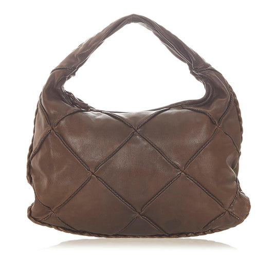 Luxury Bottega Veneta Leather Hobo Bag (SHG-20086)