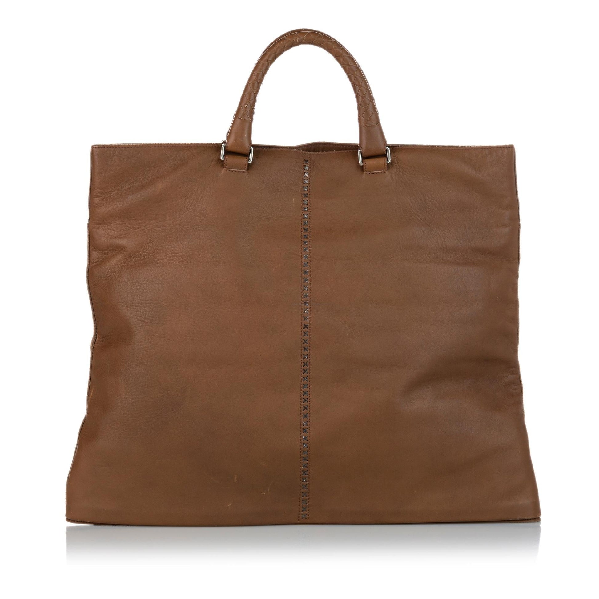 Luxury Bottega Veneta Leather Tote Bag (SHG-28844)