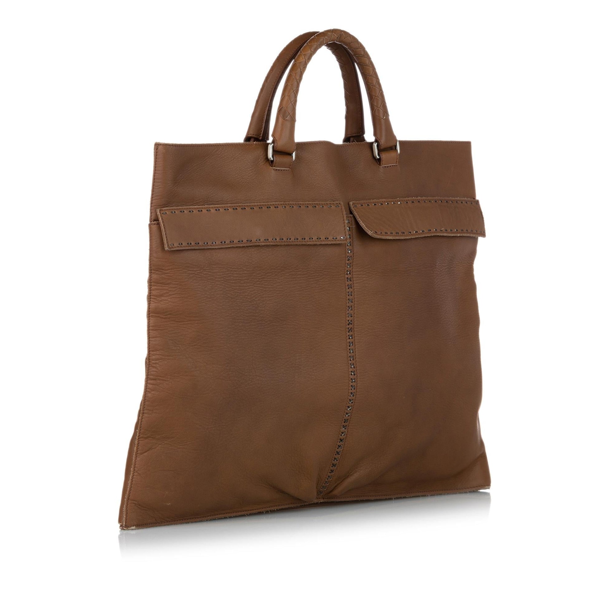 Luxury Bottega Veneta Leather Tote Bag (SHG-37794)