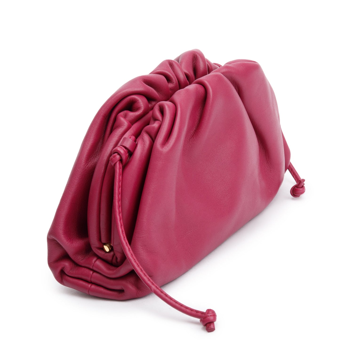 Bottega Veneta Maroon Intrecciato Leather Mini Pouch Crossbody
