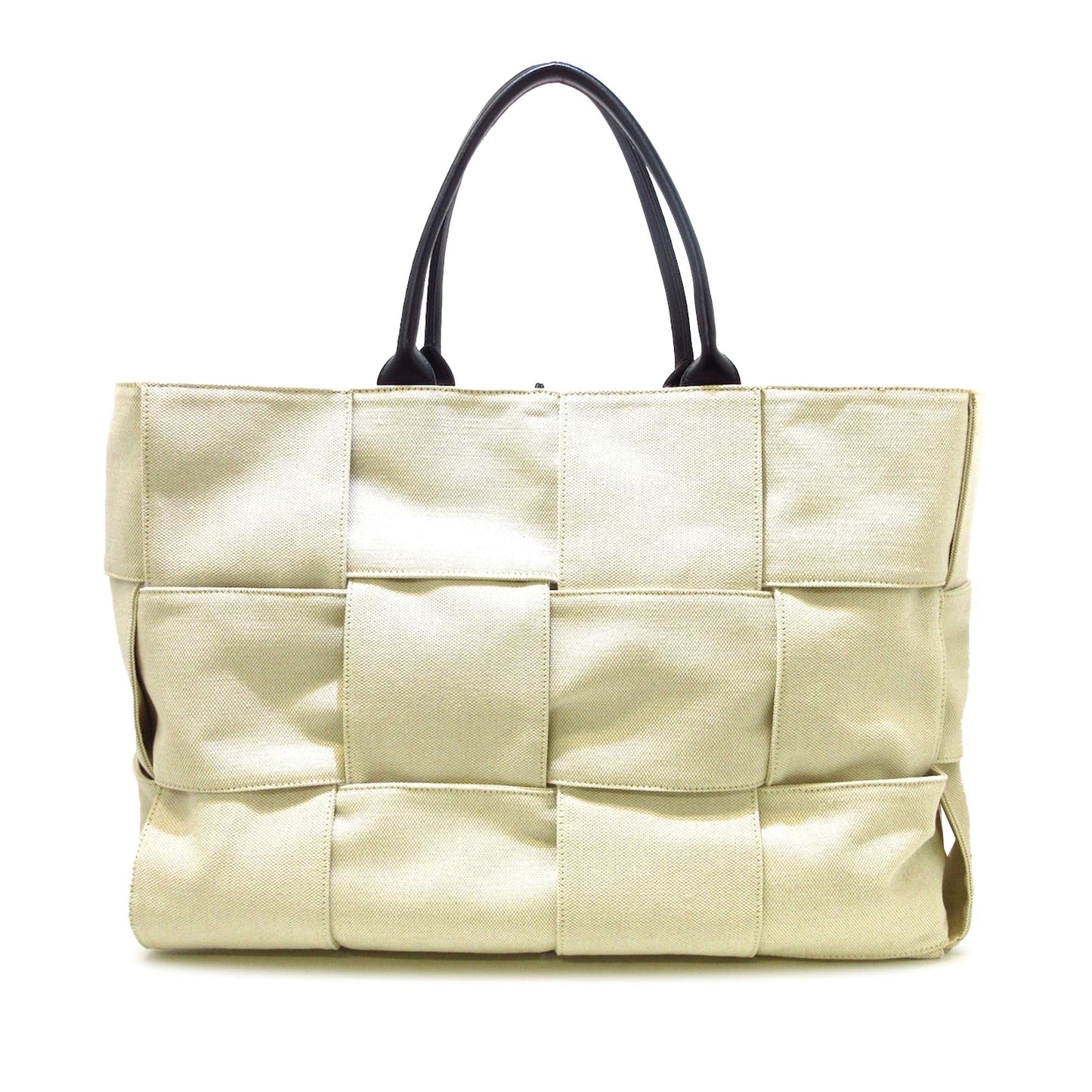 Luxury Bottega Veneta Maxi Canvas Intrecciato Arco Tote (SHG-AOF2nb)