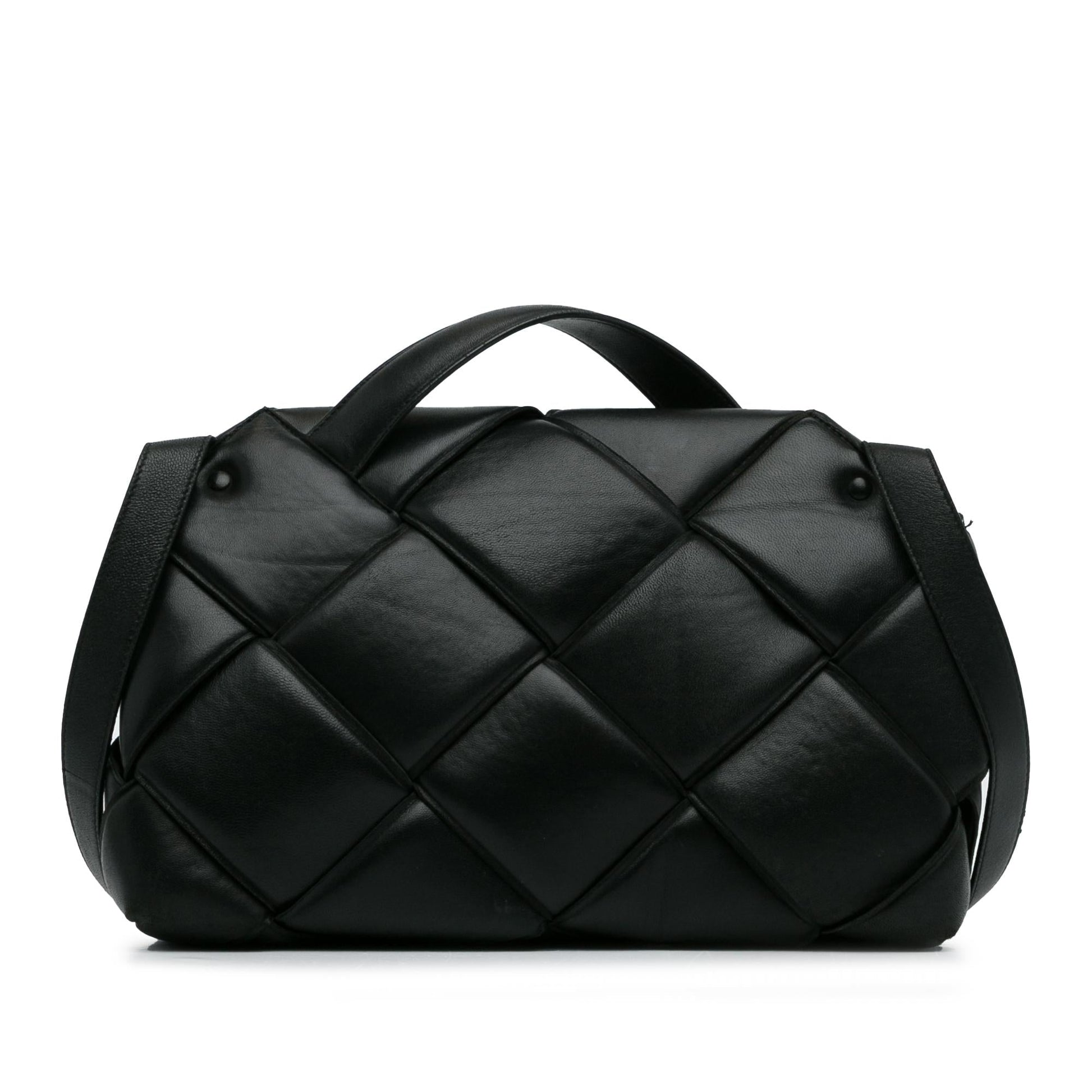 Luxury Bottega Veneta Maxi Intrecciato Padded Leather Satchel (SHG-sOI9vi)