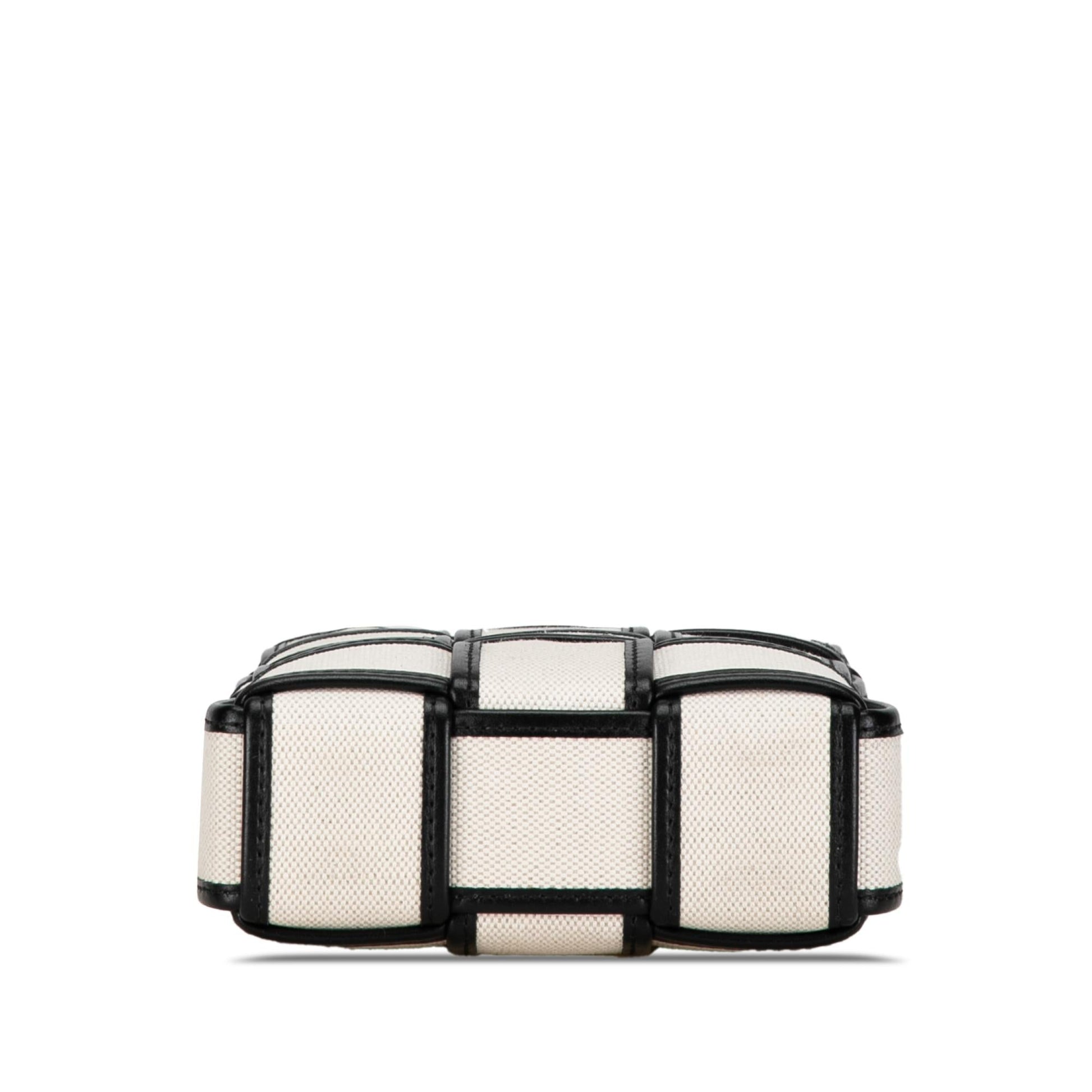 Luxury Bottega Veneta Mini Canvas Cassette Crossbody Bag (SHG-zTD2QT)