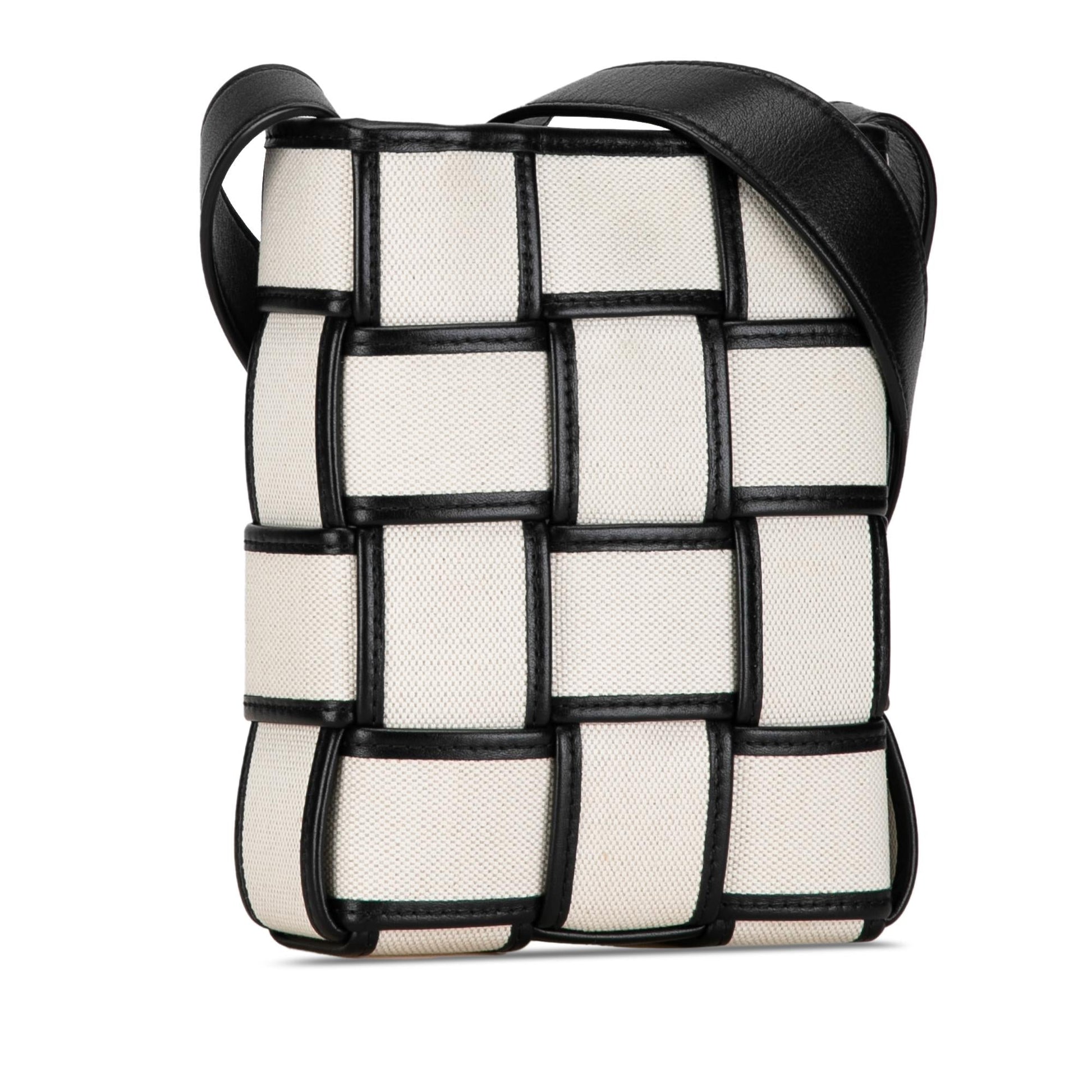 Luxury Bottega Veneta Mini Canvas Cassette Crossbody Bag (SHG-zTD2QT)