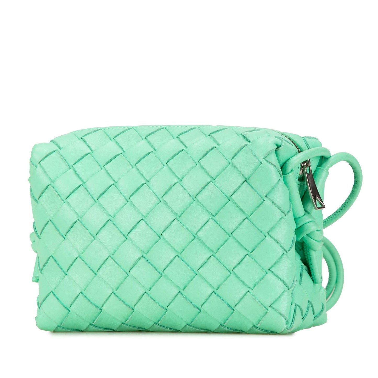 Luxury Bottega Veneta Mini Nappa Intrecciato Loop Camera Bag (SHG-H9L0I0)