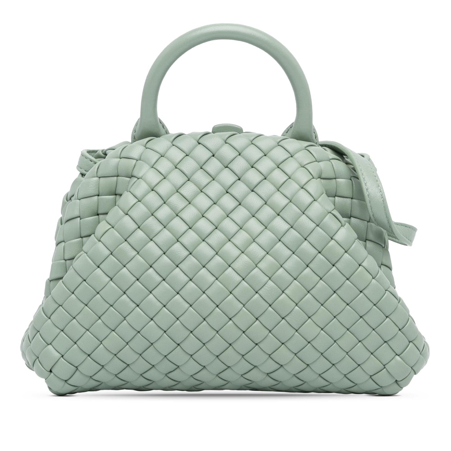 Luxury Bottega Veneta Mini Nappa Intrecciato Padded The Handle Satchel (SHG-PCibeE)