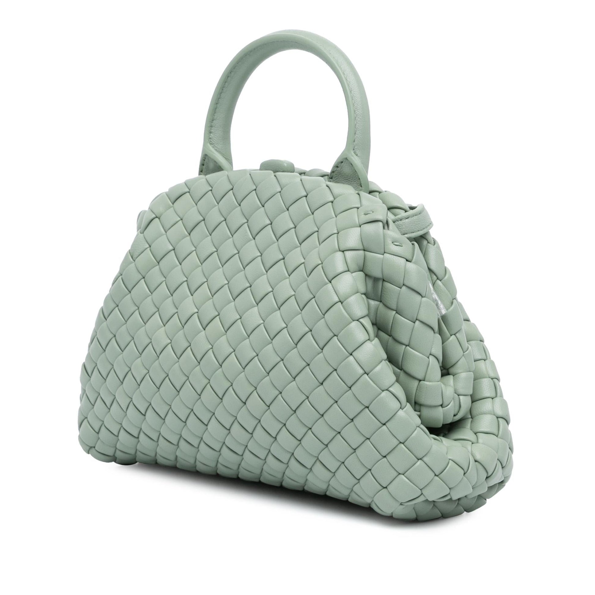 Luxury Bottega Veneta Mini Nappa Intrecciato Padded The Handle Satchel (SHG-PCibeE)