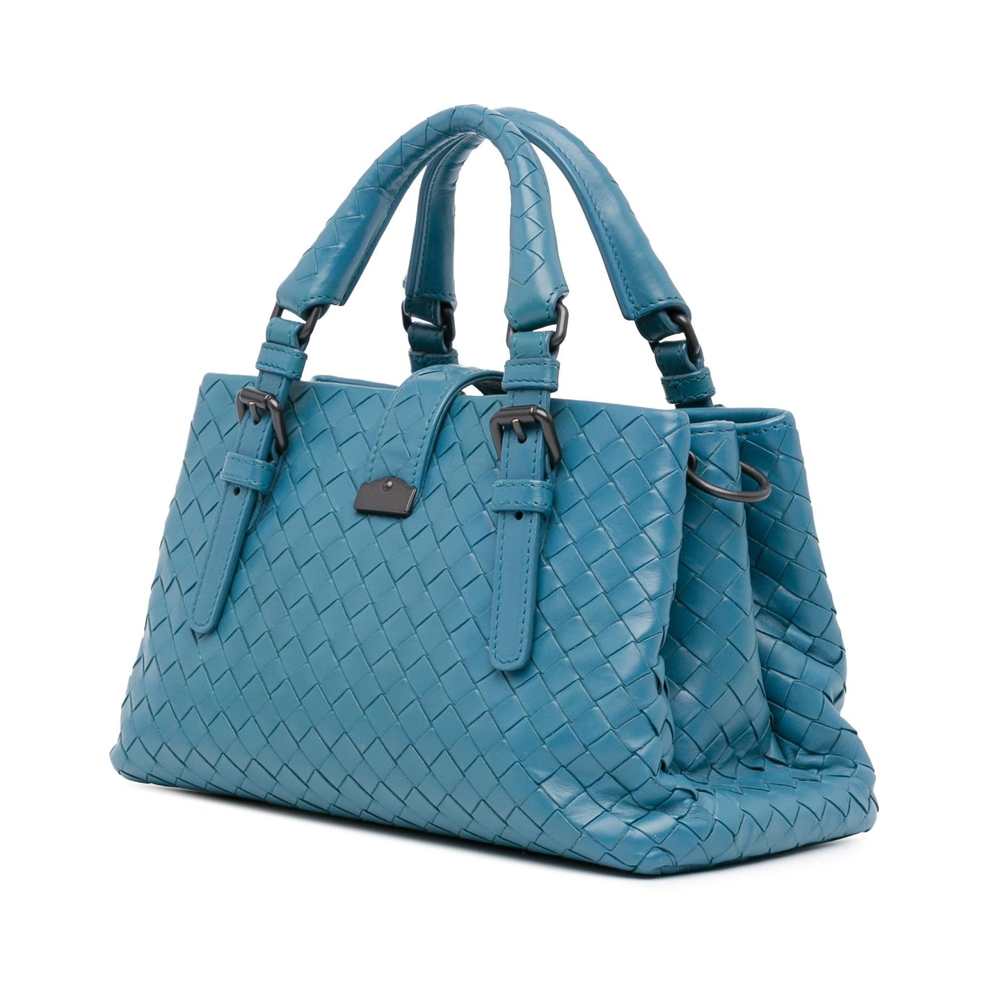 Luxury Bottega Veneta Mini Nappa Intrecciato Roma Satchel (SHG-VRD6vw)