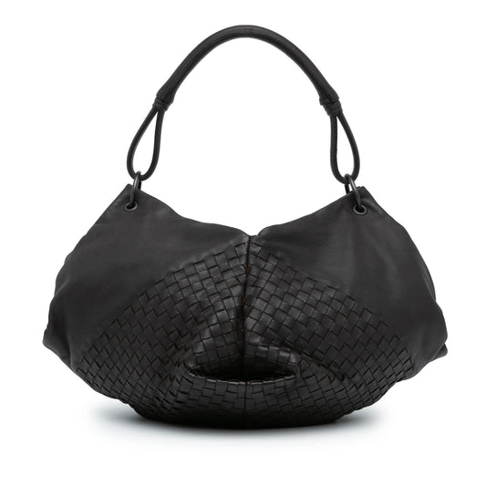 Luxury Bottega Veneta Nappa Intrecciato Aquilone Fortune Cookie Hobo (SHG-LD8FwP)