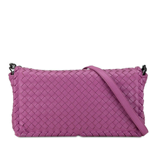 Luxury Bottega Veneta Nappa Intrecciato Dahlia Clutch Crossbody (SHG-6QbKxN)