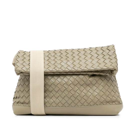 Luxury Bottega Veneta Nappa Intrecciato Fold Over Crossbody (SHG-kP4AkP)