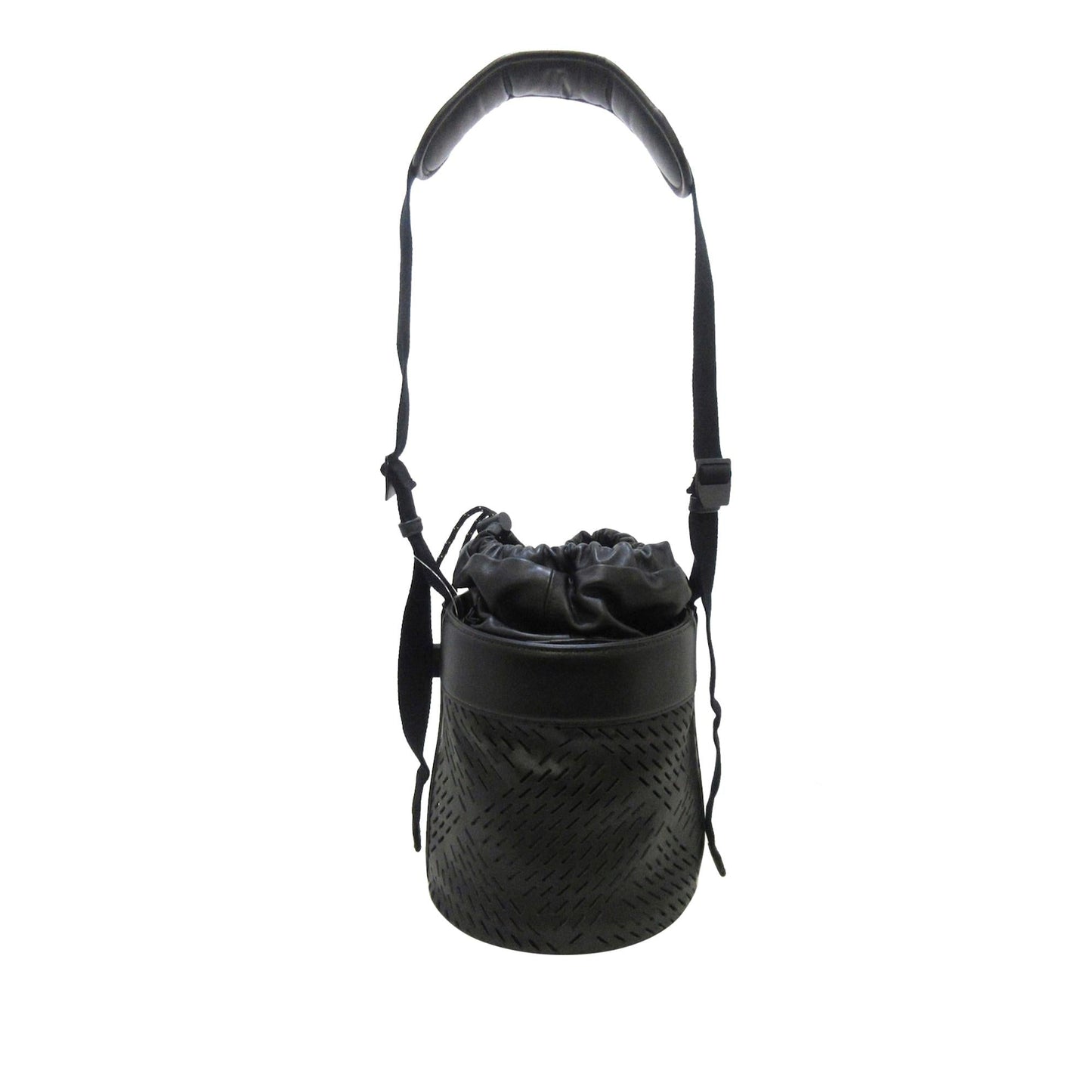 Luxury Bottega Veneta Perforated Leather Messenger Bag (SHG-G3GAmR)