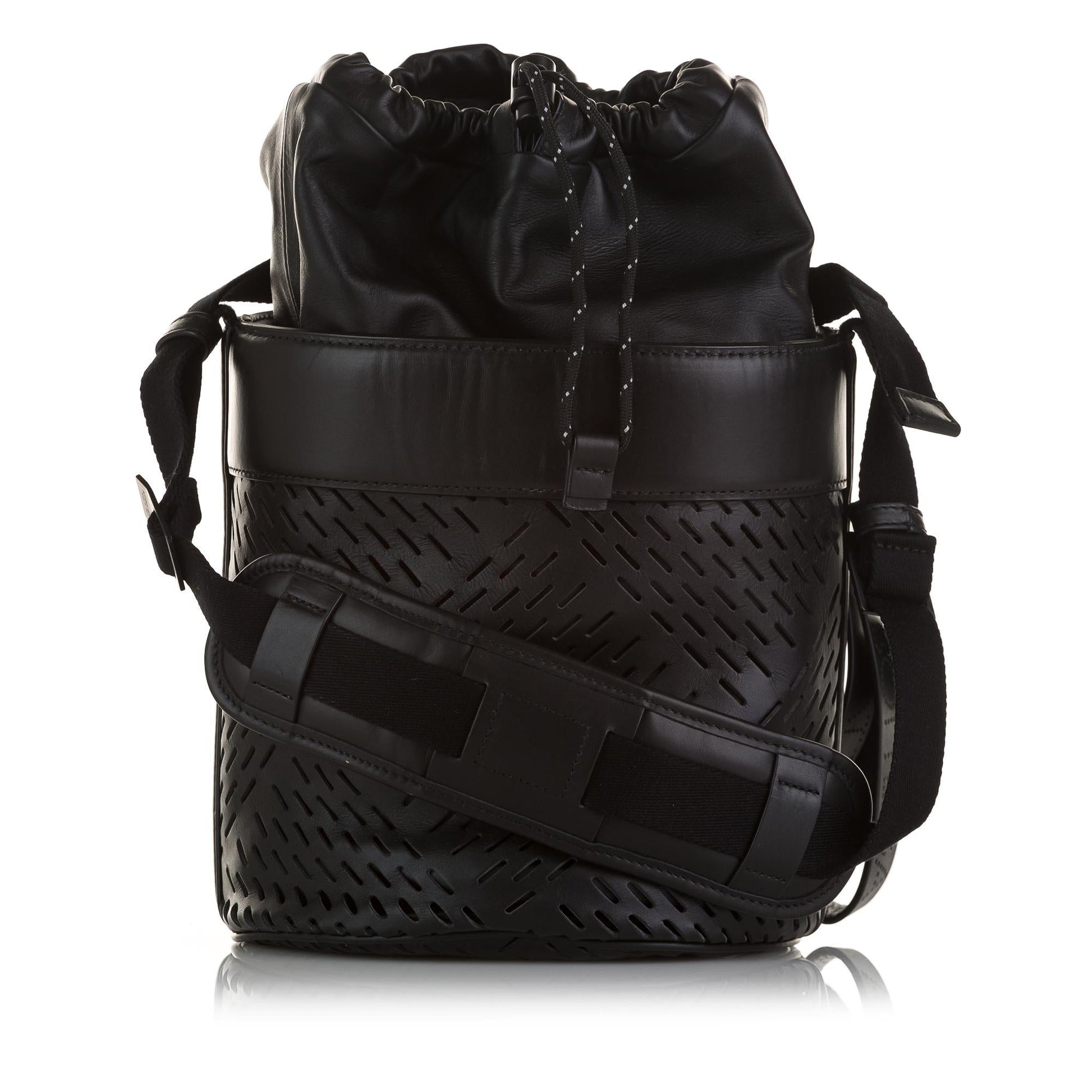 Luxury Bottega Veneta Perforated Leather Messenger Bag (SHG-Zcy5dP)