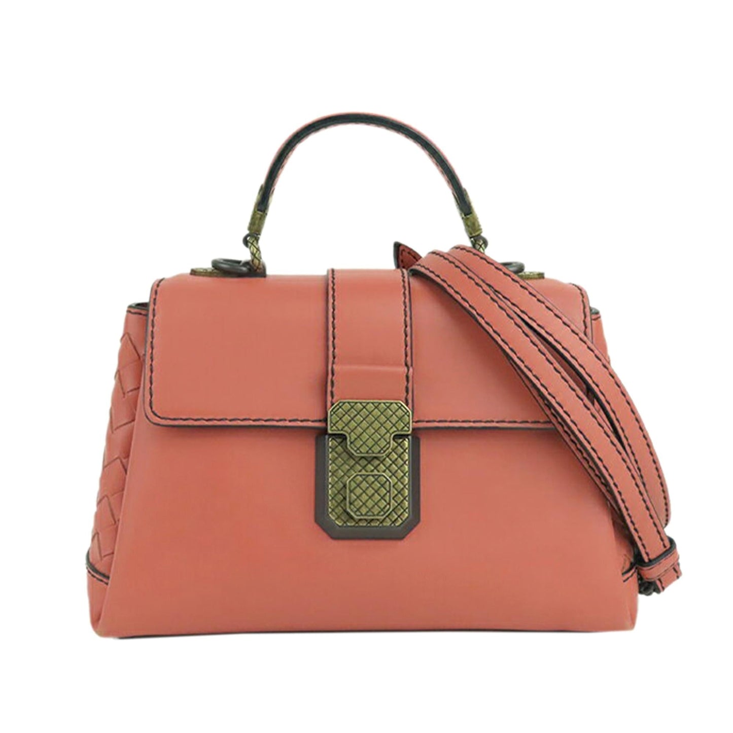Luxury Bottega Veneta Piazza Leather Satchel (SHG-36213)