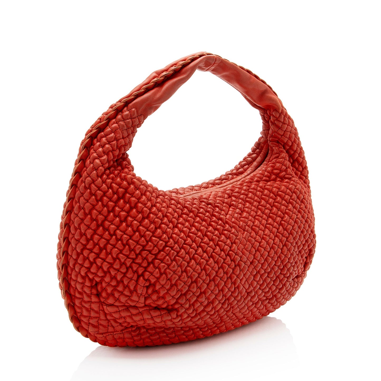 Luxury Bottega Veneta Ponza Nappa Leather Belly Mini Hobo (SHF-KzJN2f)