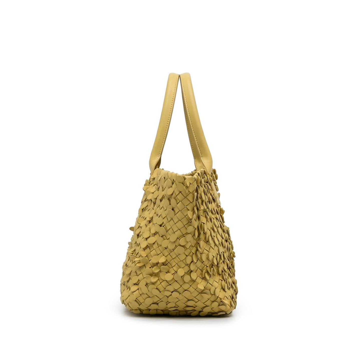 Luxury Bottega Veneta Poussin Paillettes Cabat Tote (SHG-uM0GAC)