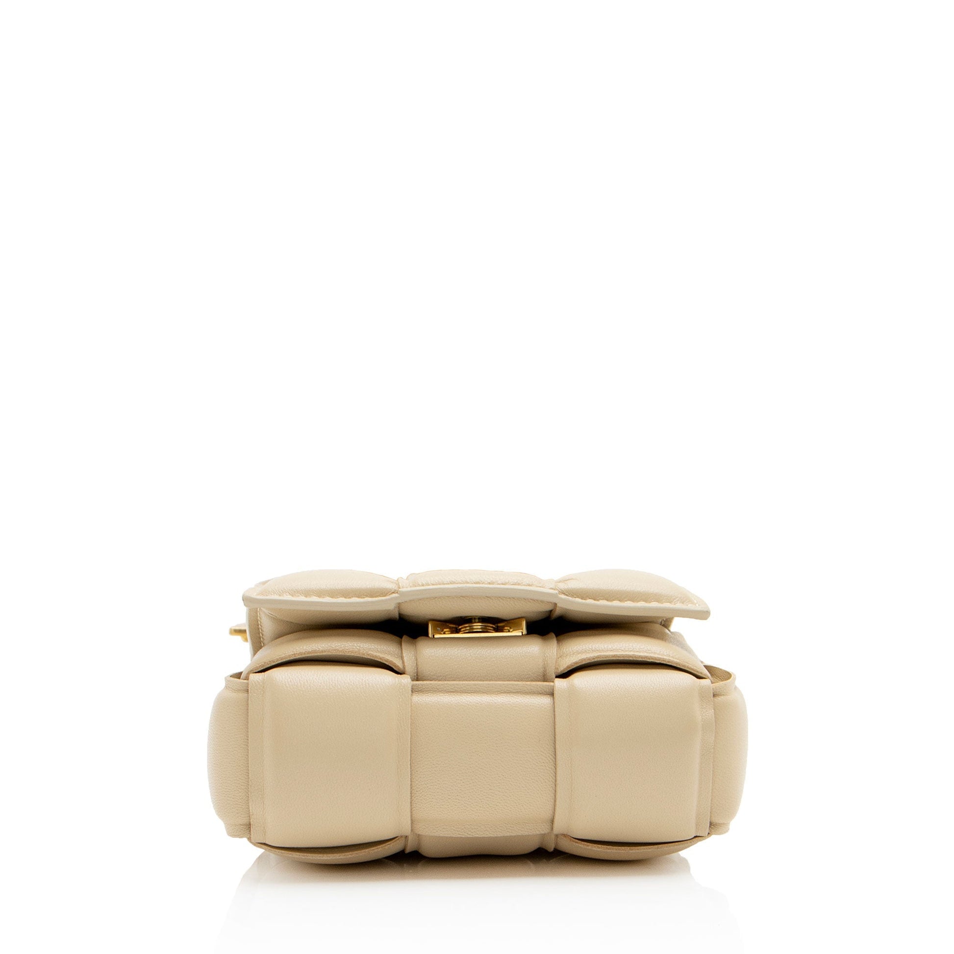 Luxury Bottega Veneta Puffed Leather Extra Mini Cassette Crossbody (SHF-18sNYD)
