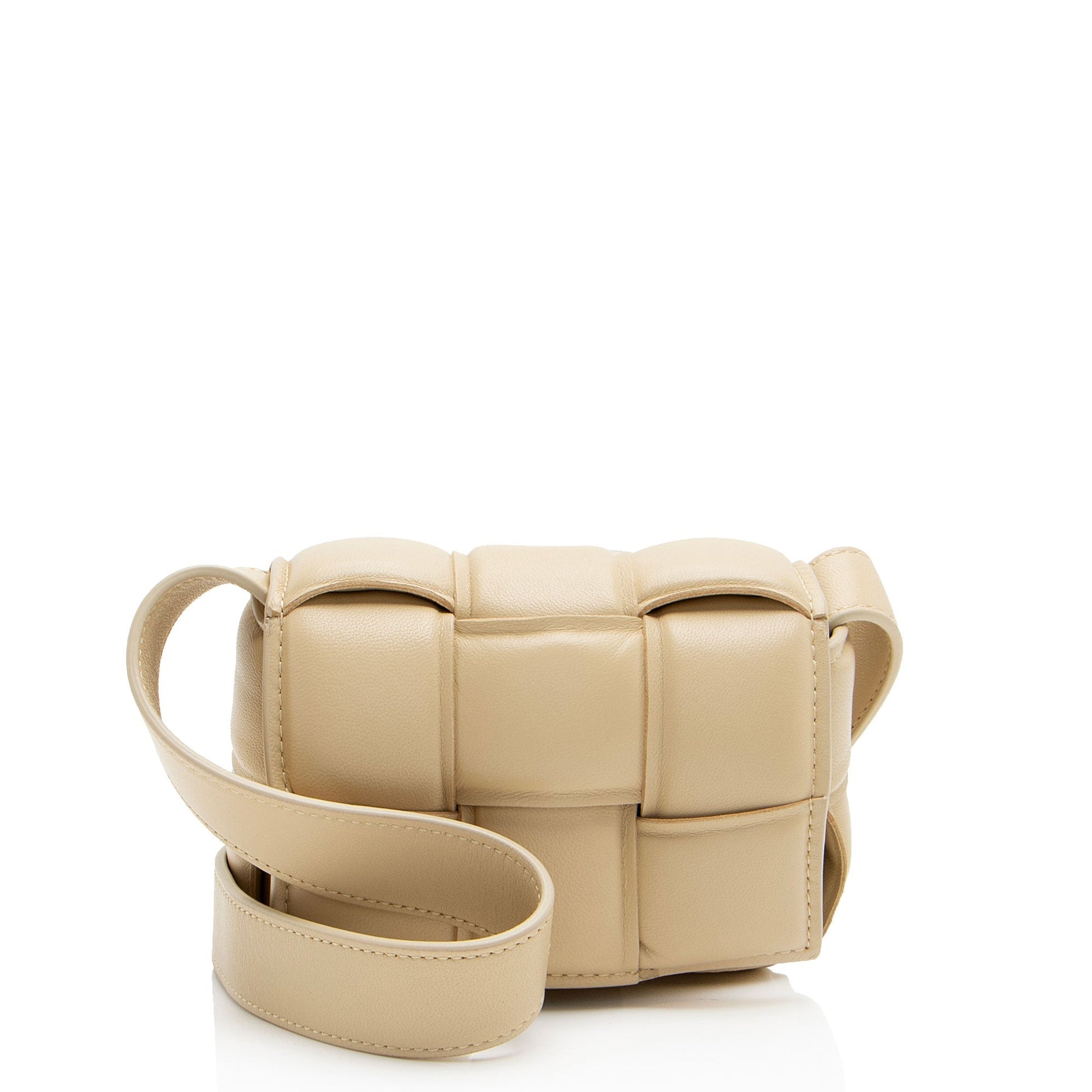 Luxury Bottega Veneta Puffed Leather Extra Mini Cassette Crossbody (SHF-18sNYD)